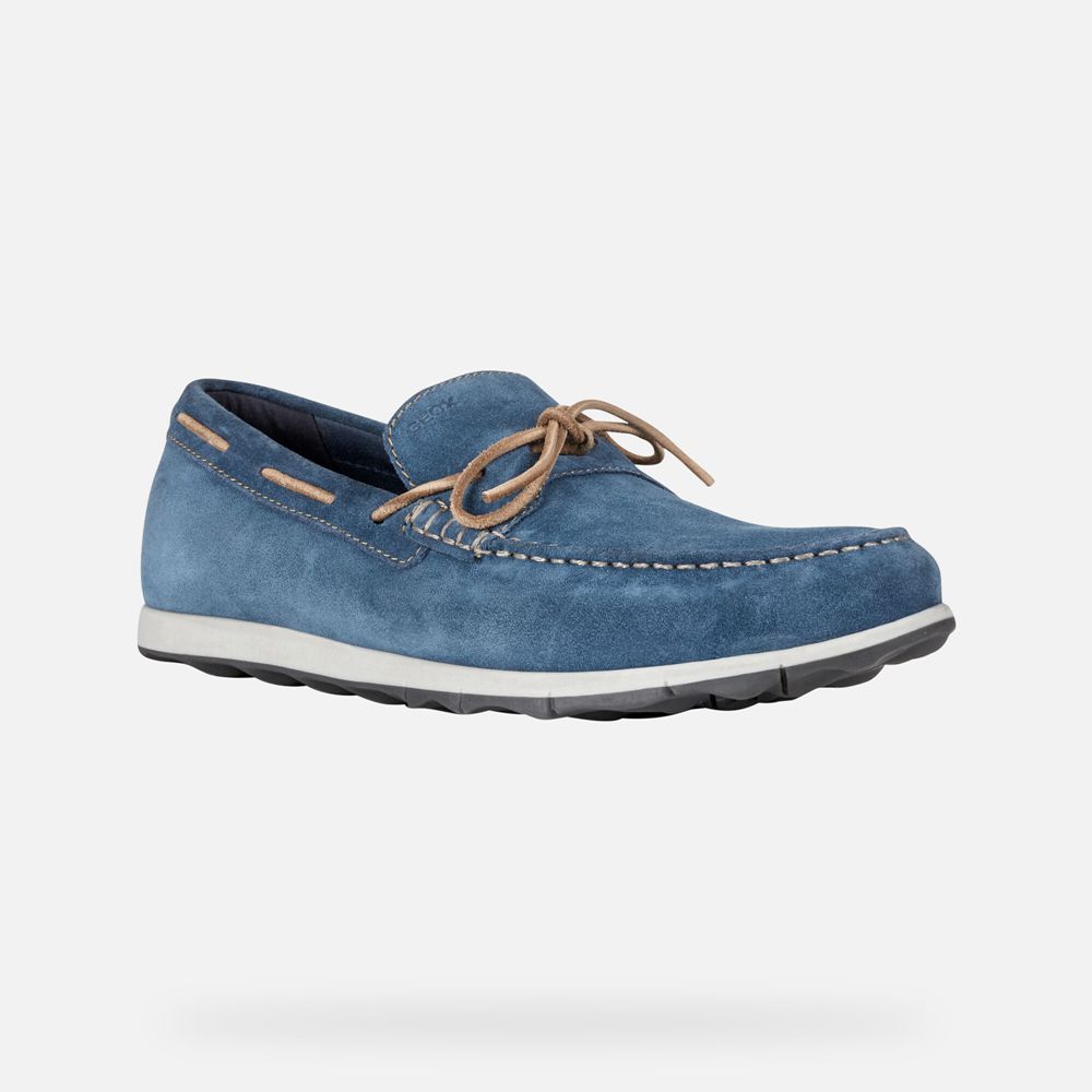 Geox Erkek Loafers Mavi - Calarossa - ZMU-127456
